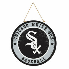 Chicago White Sox Round Door Décor with Hanging Rope, 18x18 - MLB Home