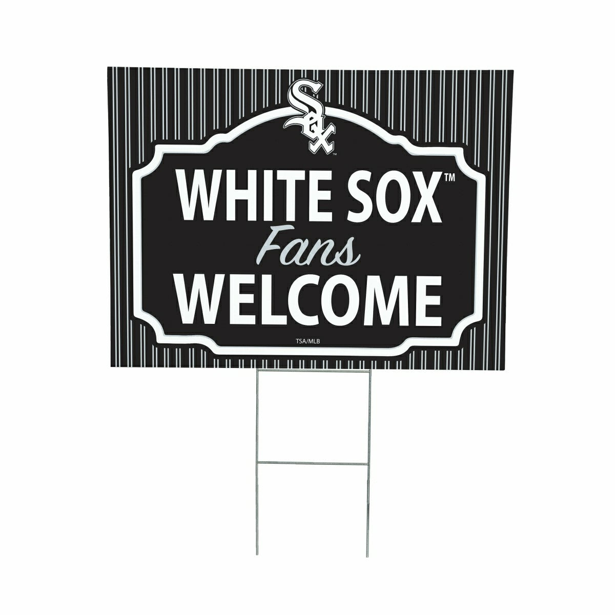 Chicago White Sox Coroplast Yard Sign, "Fans Welcome" - MLB Home