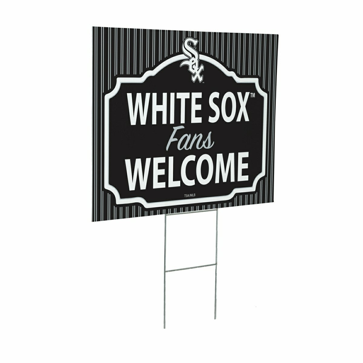 Chicago White Sox Coroplast Yard Sign, "Fans Welcome" - MLB Home