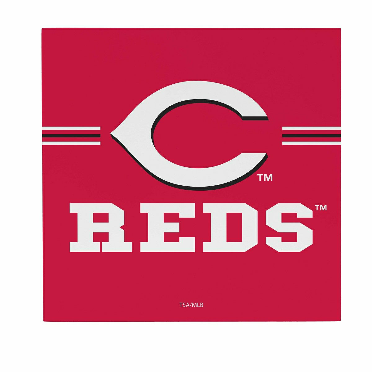 Cincinnati Reds Wood Wall Sign, 12x12 - MLB Home