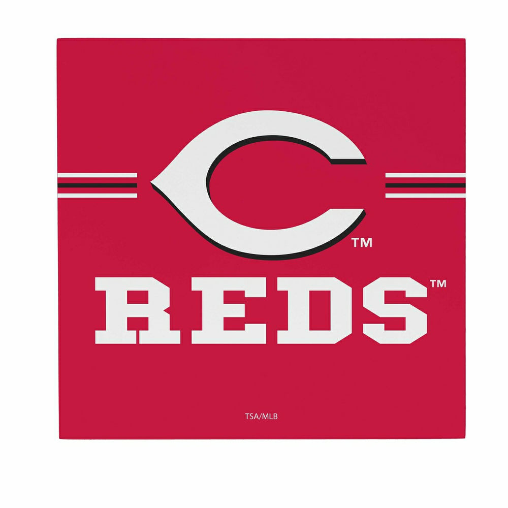 Cincinnati Reds Wood Wall Sign, 12x12 - MLB Home