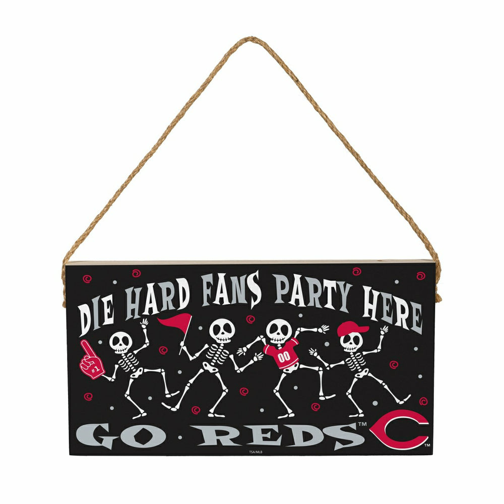 Cincinnati Reds Halloween Wood Wall Sign, 6x11 - MLB Home