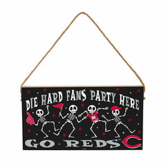 Cincinnati Reds Halloween Wood Wall Sign, 6x11 - MLB Home
