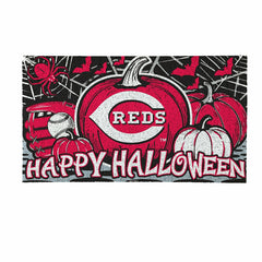 Cincinnati Reds Halloween PVC Mat, 28"x16" - MLB