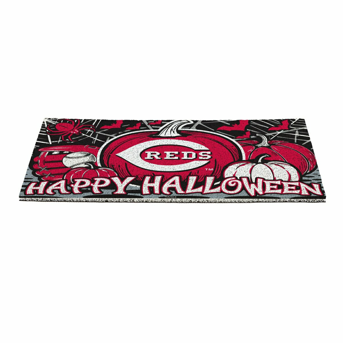 Cincinnati Reds Halloween PVC Mat, 28"x16" - MLB