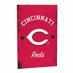 Cincinnati Reds Wood Wall Sign, 16x24 - MLB Home
