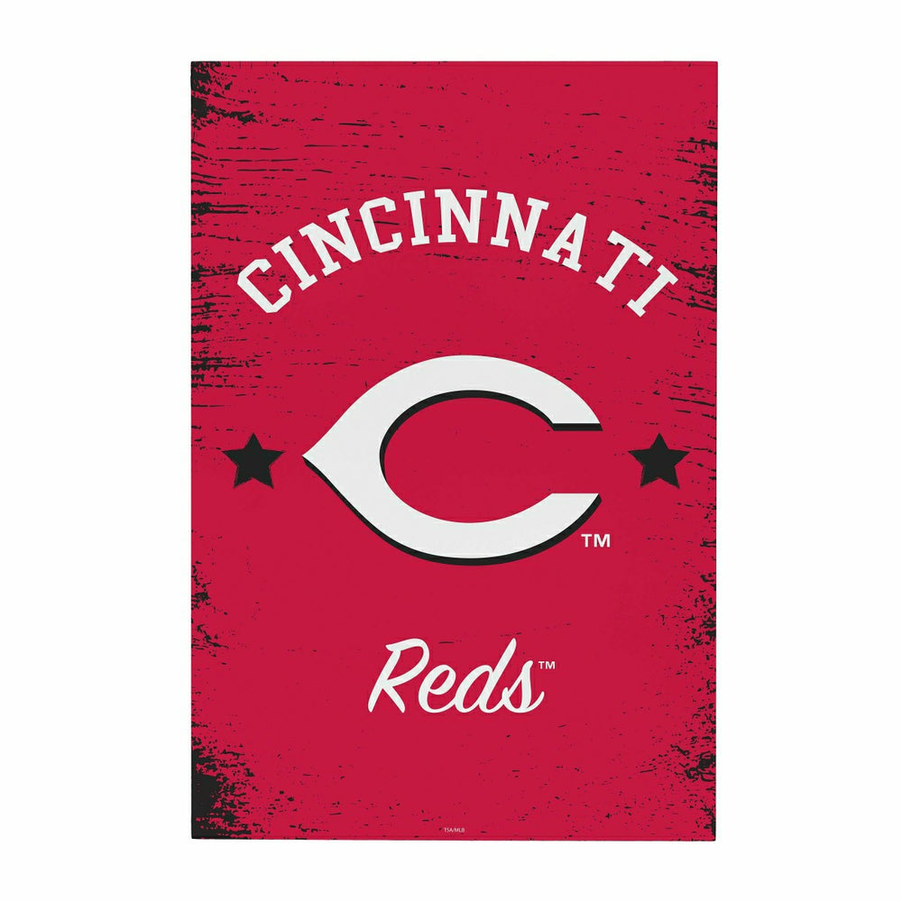 Cincinnati Reds Wood Wall Sign, 16x24 - MLB Home