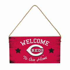 Cincinnati Reds Wood Wall Sign, 6x11 - MLB Home