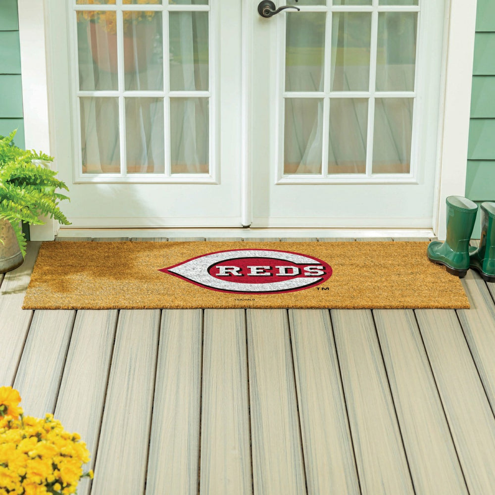 Cincinnati Reds Extra Large Full Color Coir Mat, 60"x24" - MLB