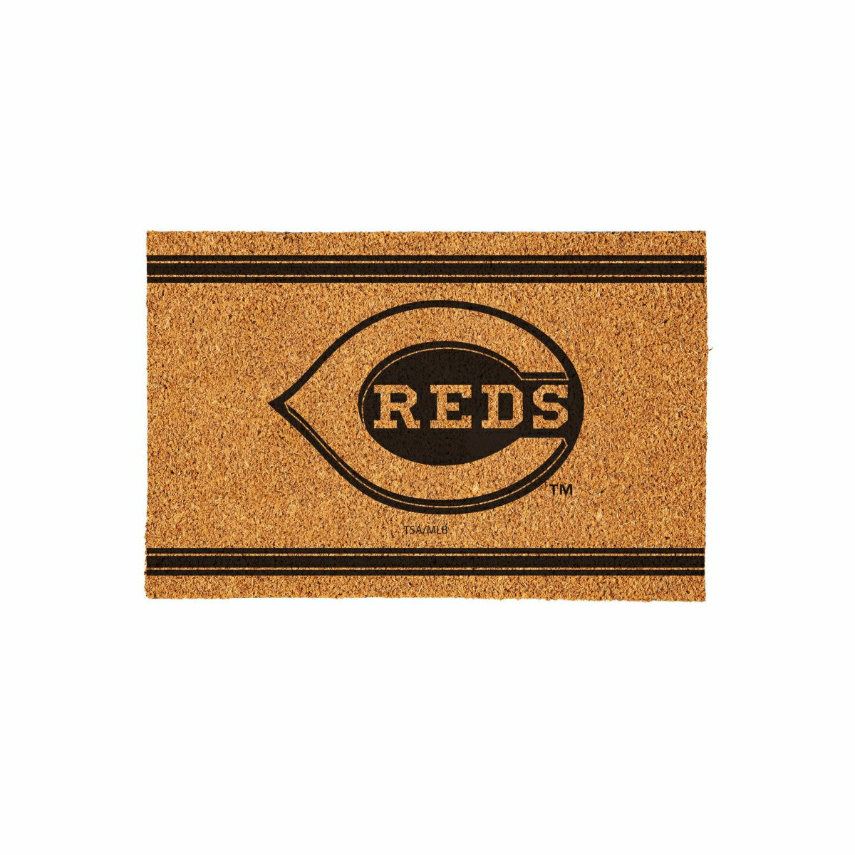 Cincinnati Reds Large One Color Coir Mat, 36"x24" - MLB