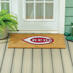 Cincinnati Reds Large Full Color Coir Mat, 36"x24" - MLB