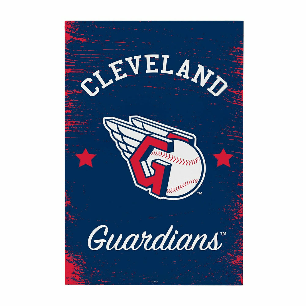 Cleveland Guardians Wood Wall Sign, 16x24 - MLB Home