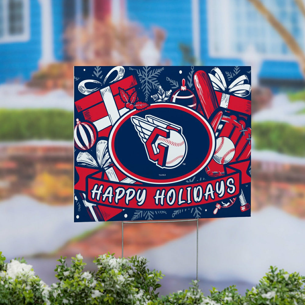 Cleveland Guardians Coroplast Yard Sign, Holiday - MLB Home