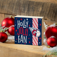Cleveland Guardians Block, Holiday, 6x6 - MLB Home