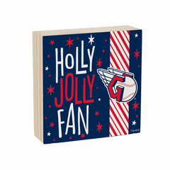 Cleveland Guardians Block, Holiday, 6x6 - MLB Home
