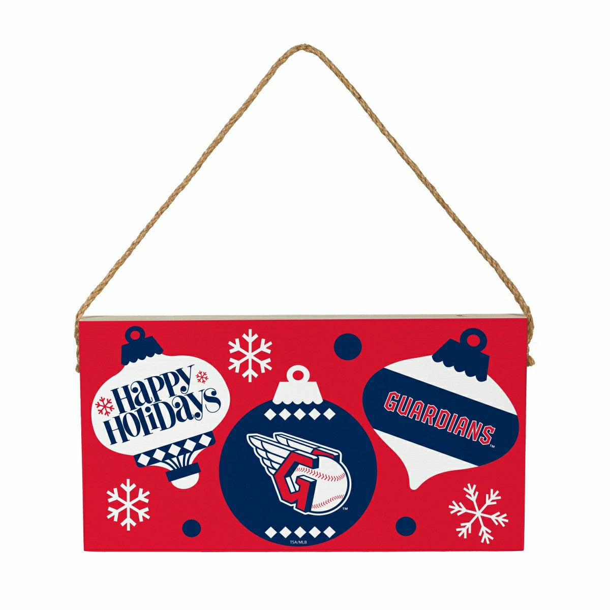 Cleveland Guardians Holiday Wood Wall Sign, 6x11 - MLB Home