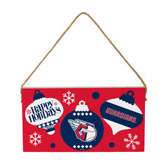 Cleveland Guardians Holiday Wood Wall Sign, 6x11 - MLB Home