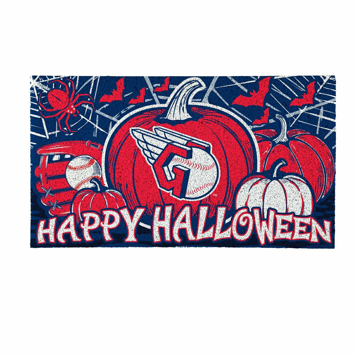 Cleveland Guardians Halloween PVC Mat, 28"x16" - MLB