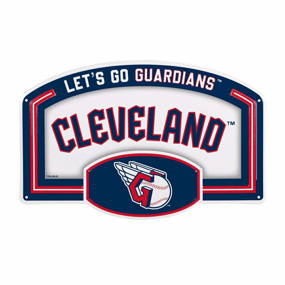 Cleveland Guardians USA Embossed Steel Wall Sign, 11" x 17" - MLB Home