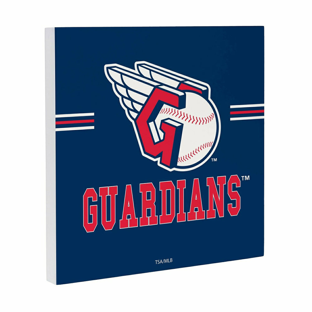 Cleveland Guardians Wood Wall Sign, 12x12 - MLB Home