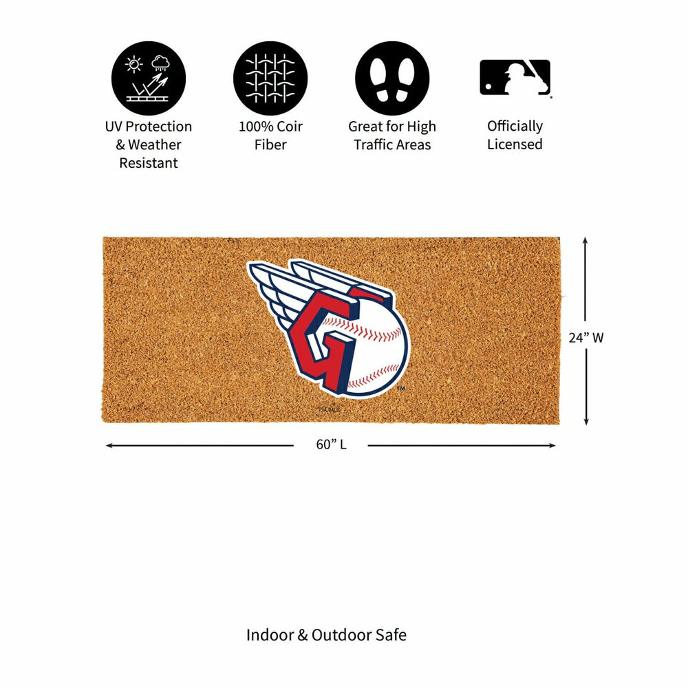 Cleveland Guardians Extra Large Full Color Coir Mat, 60"x24" - MLB