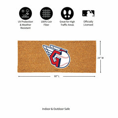 Cleveland Guardians Extra Large Full Color Coir Mat, 60"x24" - MLB