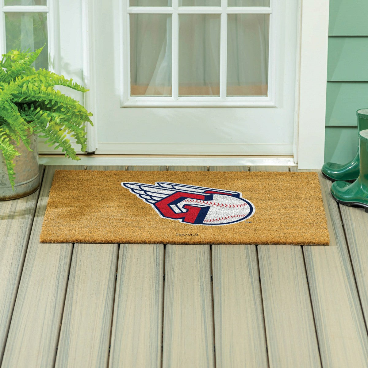 Cleveland Guardians Large Full Color Coir Mat, 36"x24" - MLB