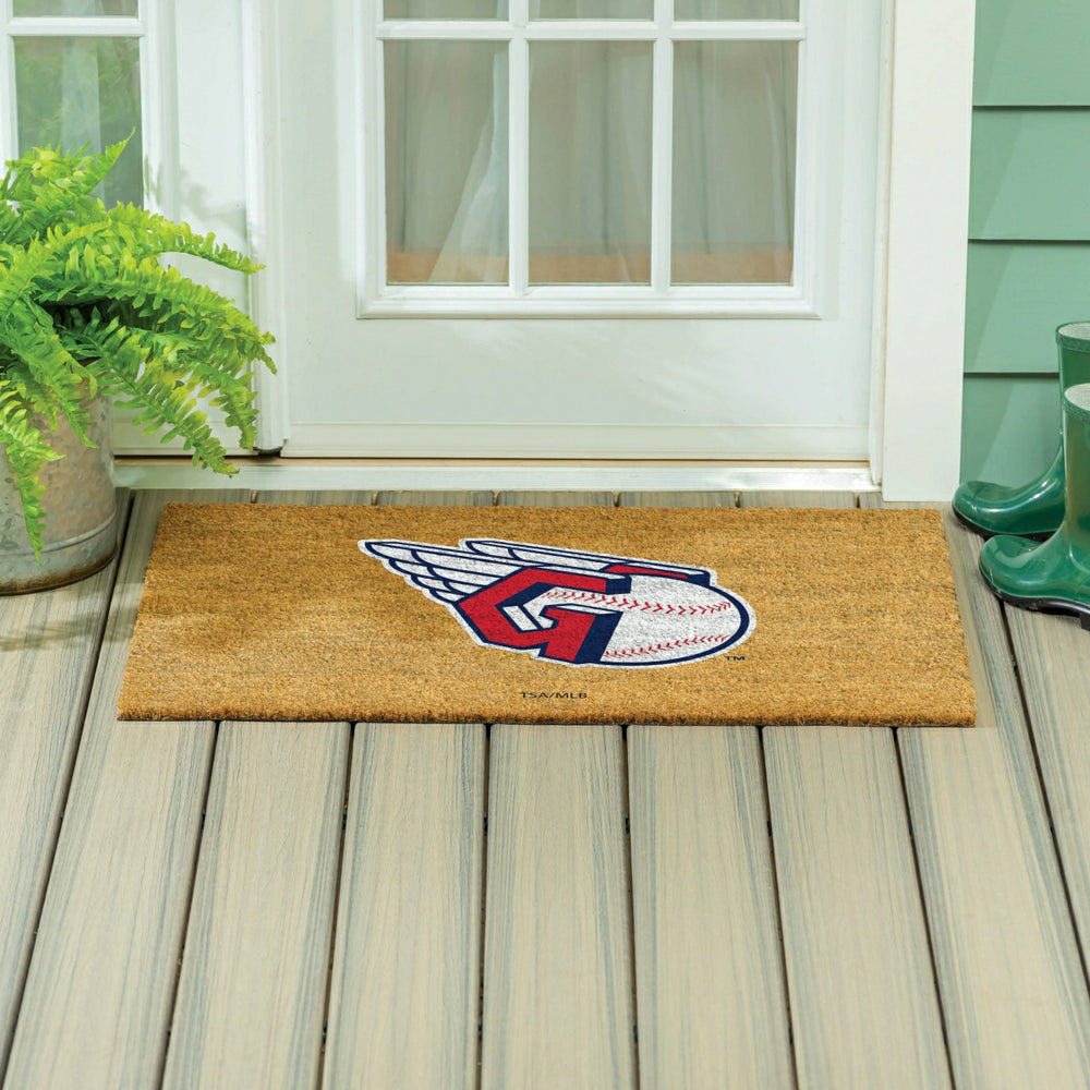 Cleveland Guardians Large Full Color Coir Mat, 36"x24" - MLB