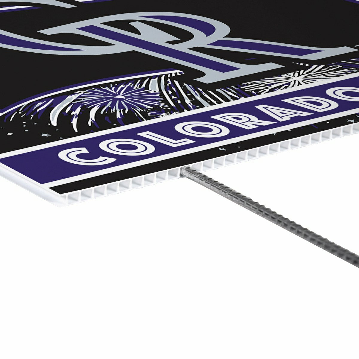 Colorado Rockies Yard Sign, Patriotic - MLB Home
