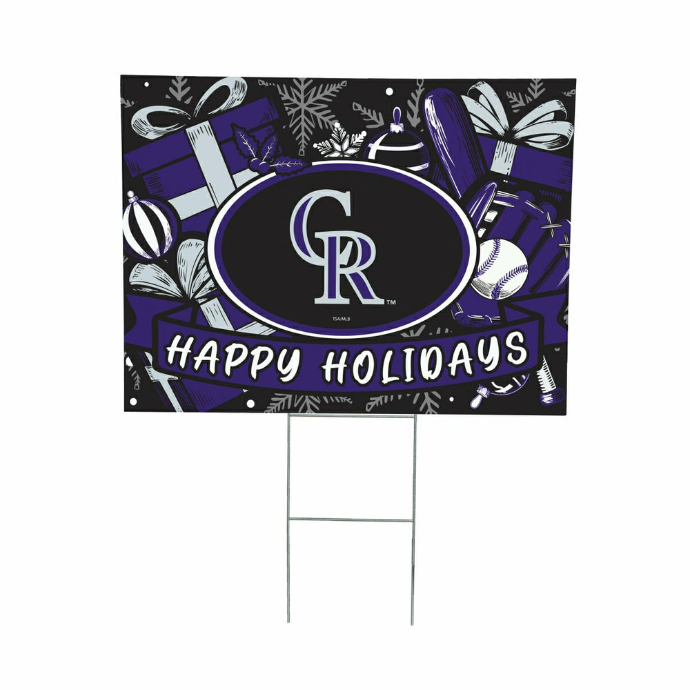 Colorado Rockies Yard Sign, Holiday - MLB Home