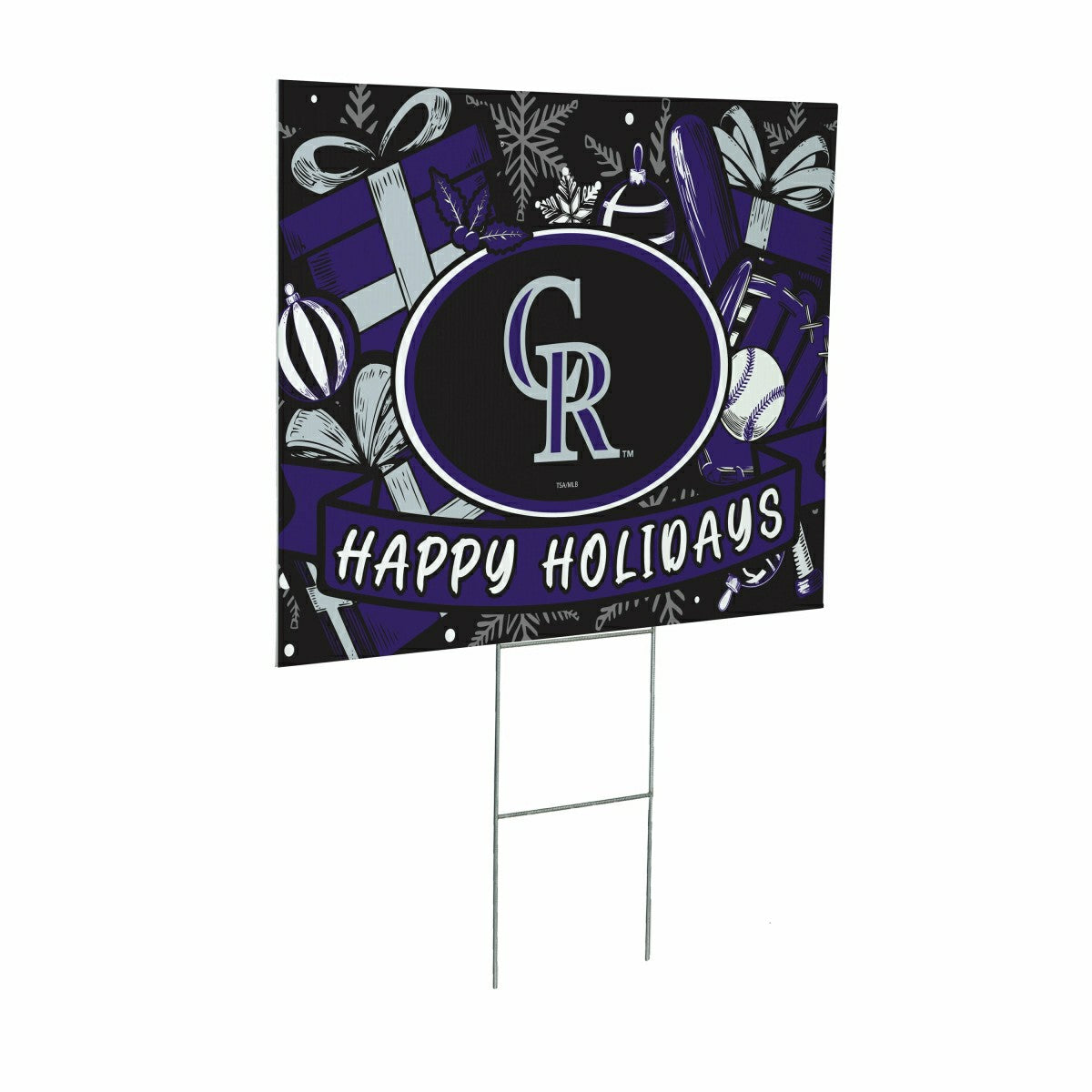 Colorado Rockies Yard Sign, Holiday - MLB Home