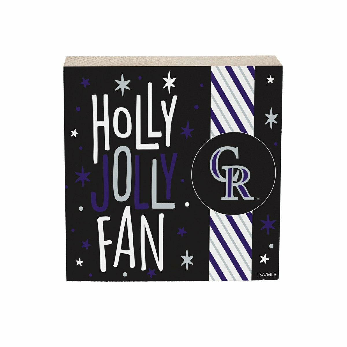 Colorado Rockies Block, Holiday, 6x6 - MLB Home
