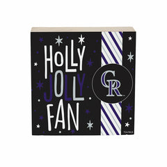 Colorado Rockies Block, Holiday, 6x6 - MLB Home