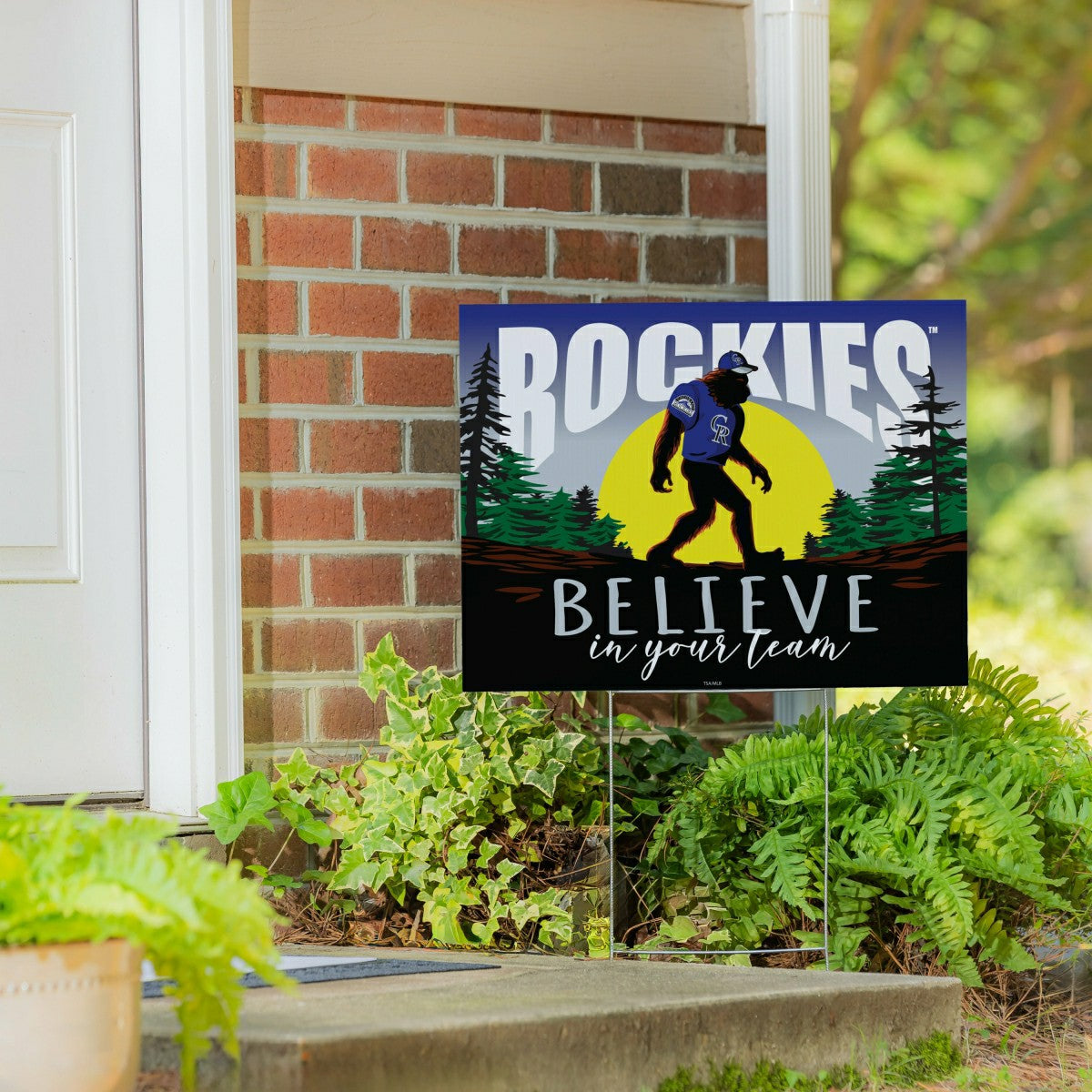 Colorado Rockies Yard Sign, Bigfoot - MLB Home