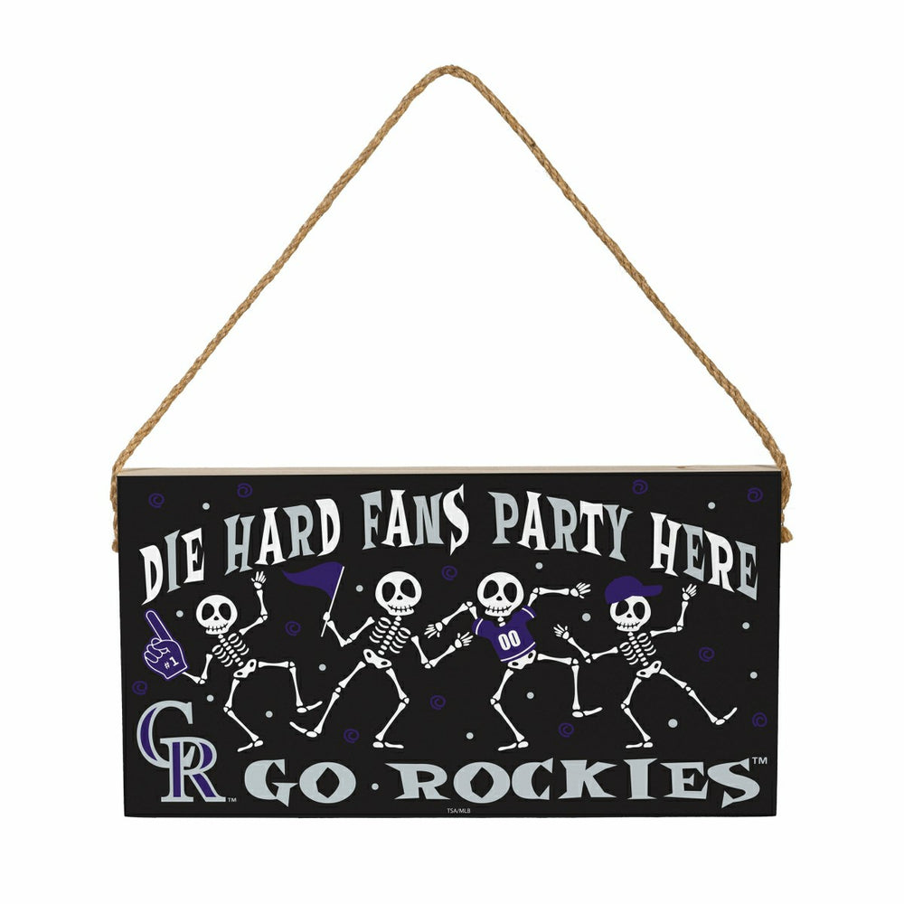 Colorado Rockies Halloween Wood Wall Sign, 6x11 - MLB Home