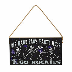 Colorado Rockies Halloween Wood Wall Sign, 6x11 - MLB Home