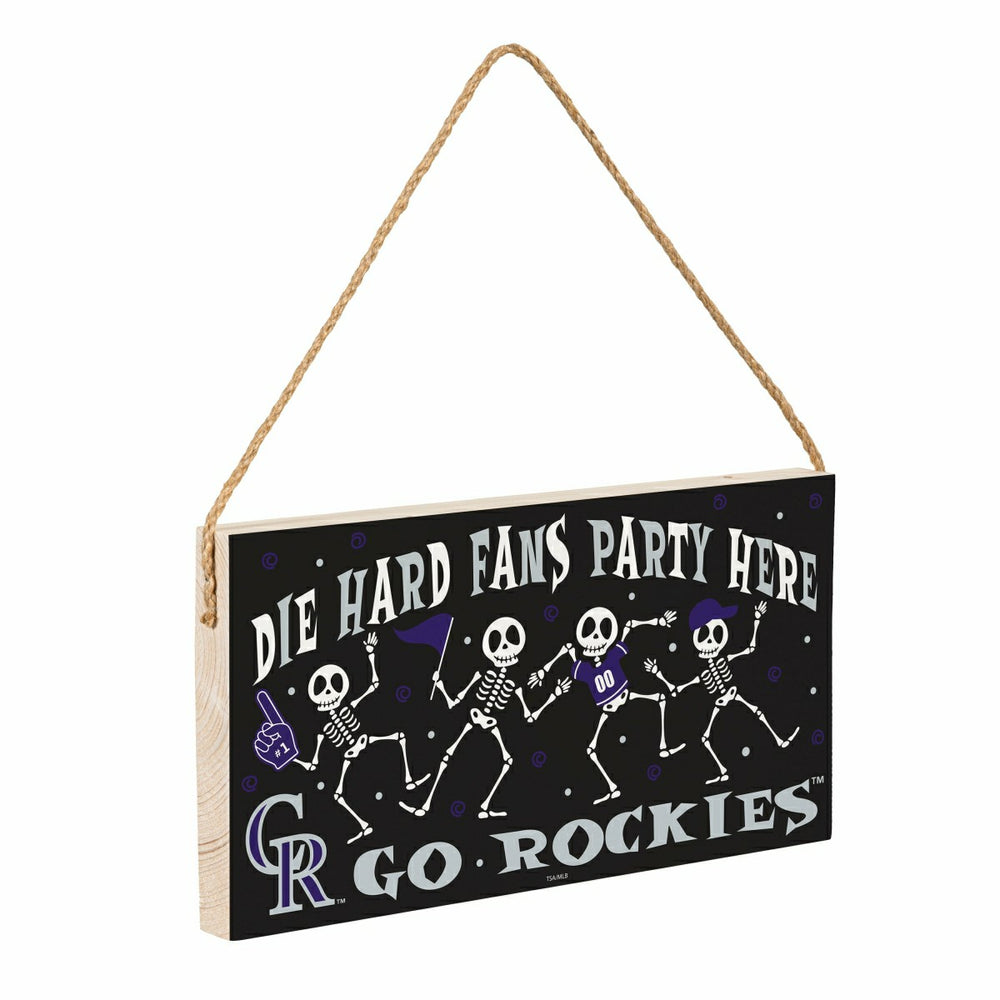 Colorado Rockies Halloween Wood Wall Sign, 6x11 - MLB Home