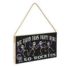 Colorado Rockies Halloween Wood Wall Sign, 6x11 - MLB Home