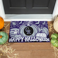 Colorado Rockies Halloween PVC Mat, 28"x16" - MLB