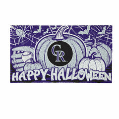 Colorado Rockies Halloween PVC Mat, 28"x16" - MLB