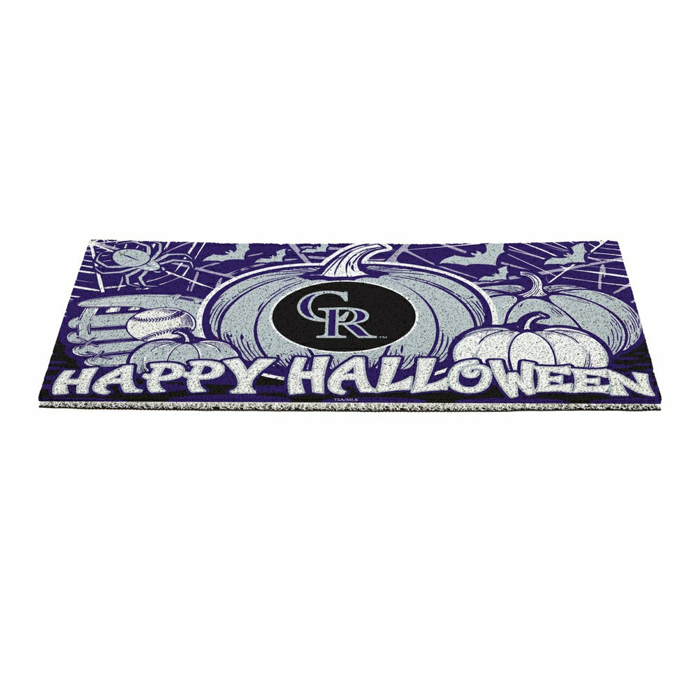 Colorado Rockies Halloween PVC Mat, 28"x16" - MLB