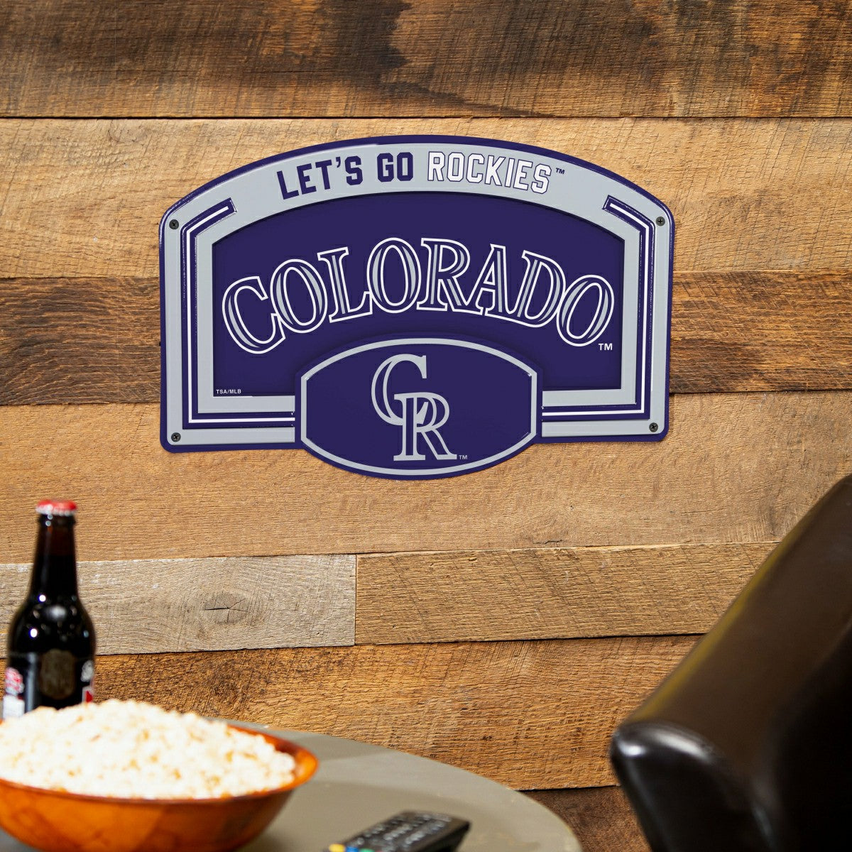 Colorado Rockies USA Embossed Steel Wall Sign, 11" x 17" - MLB Home