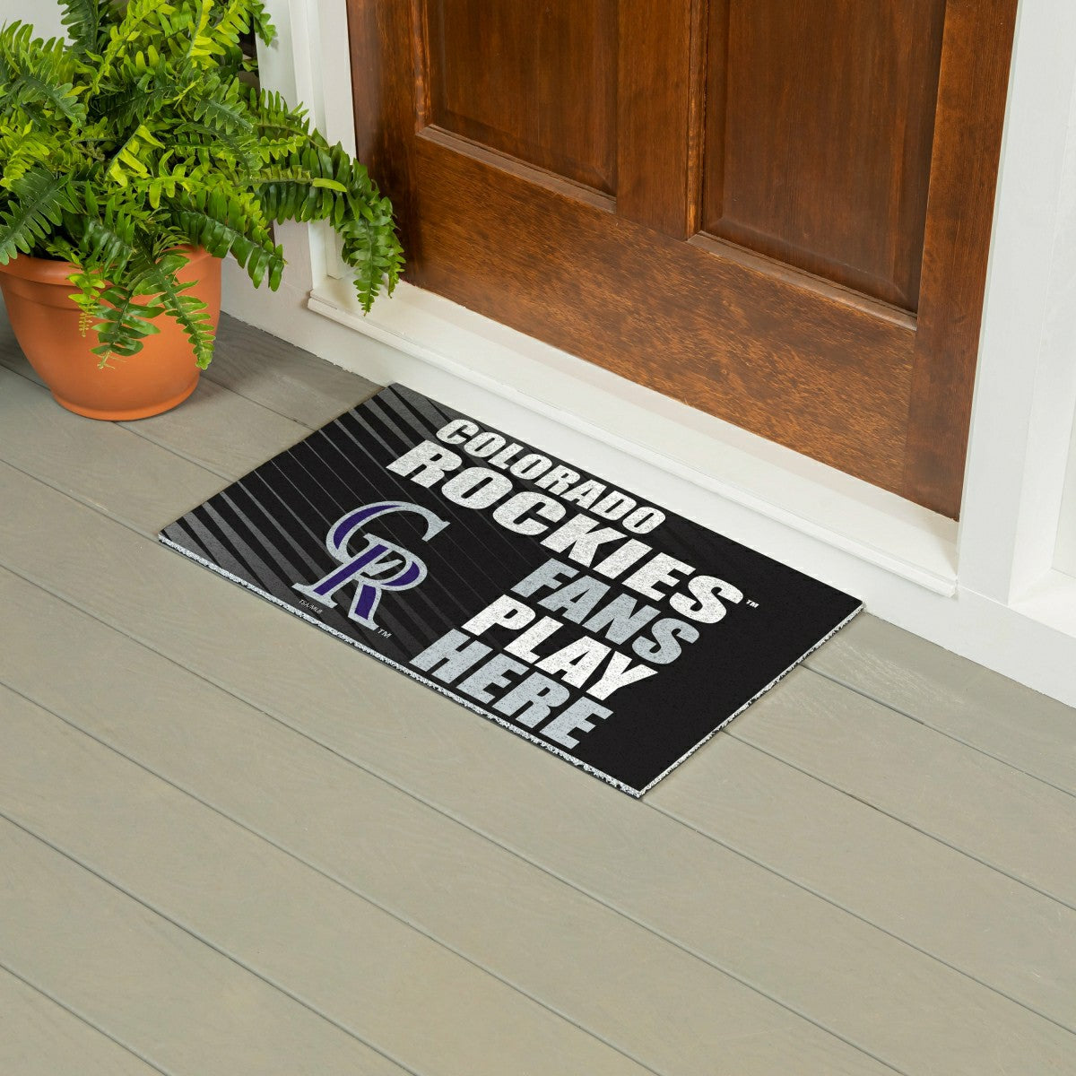 Colorado Rockies Fan Mat, 28"x16" - MLB