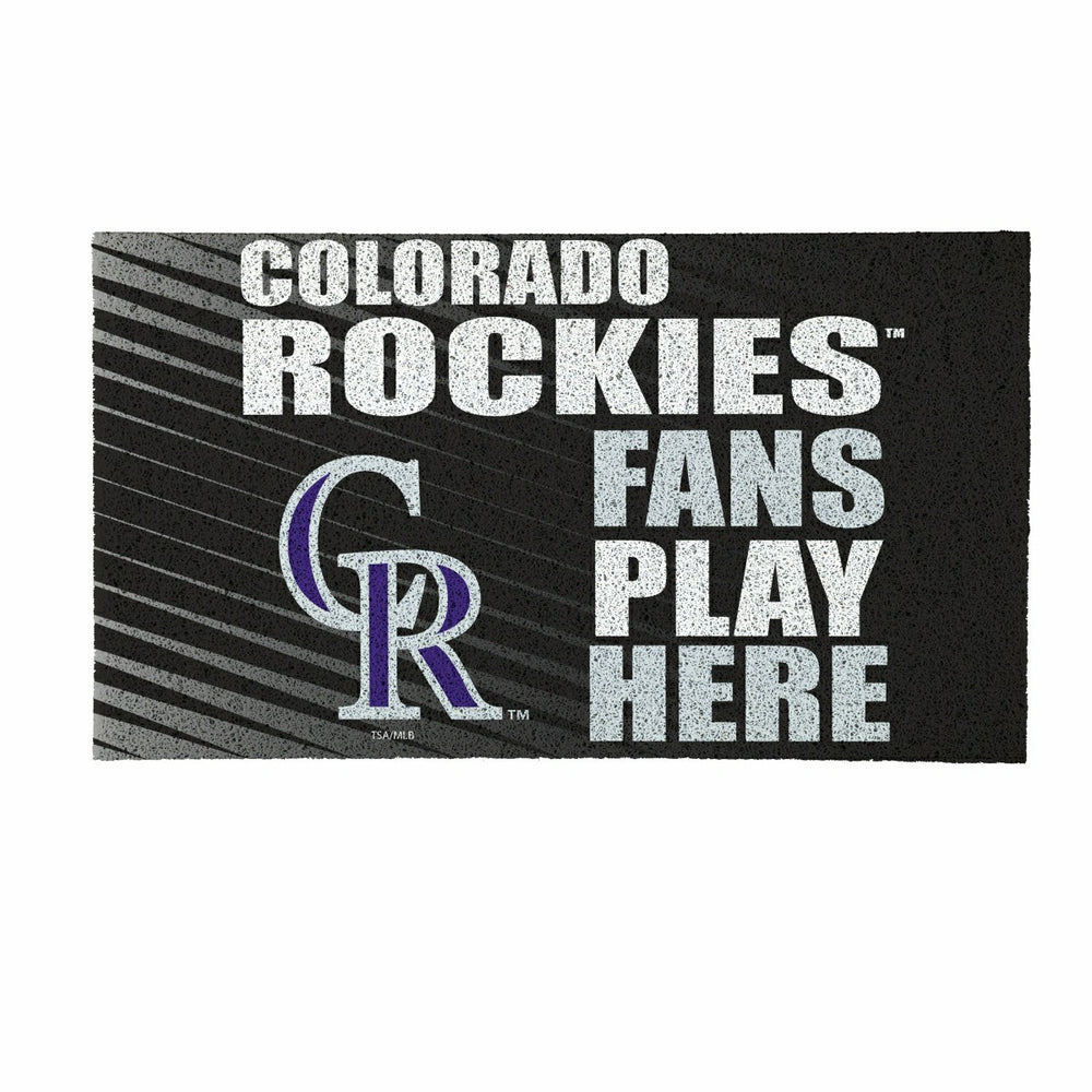 Colorado Rockies Fan Mat, 28"x16" - MLB