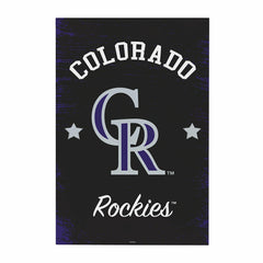 Colorado Rockies Wood Wall Sign, 16x24 - MLB Home