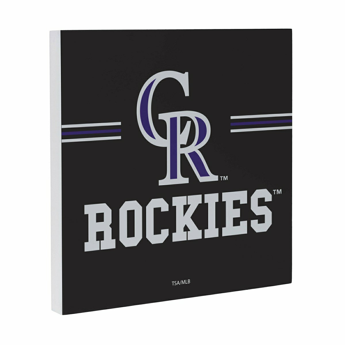 Colorado Rockies Wood Wall Sign, 12x12 - MLB Home