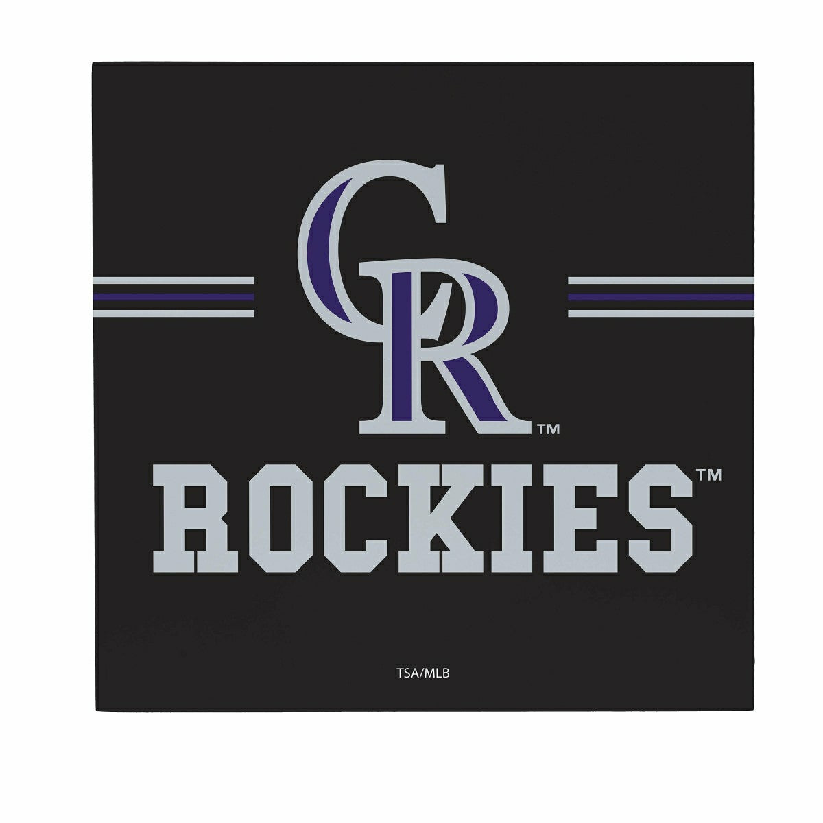 Colorado Rockies Wood Wall Sign, 12x12 - MLB Home