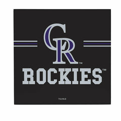 Colorado Rockies Wood Wall Sign, 12x12 - MLB Home