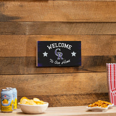 Colorado Rockies Wood Wall Sign, 6x11 - MLB Home