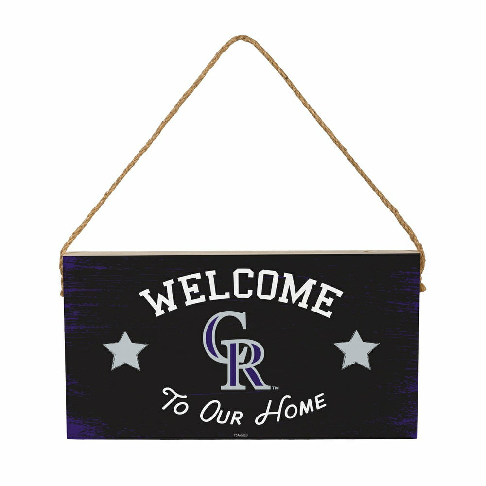 Colorado Rockies Wood Wall Sign, 6x11 - MLB Home